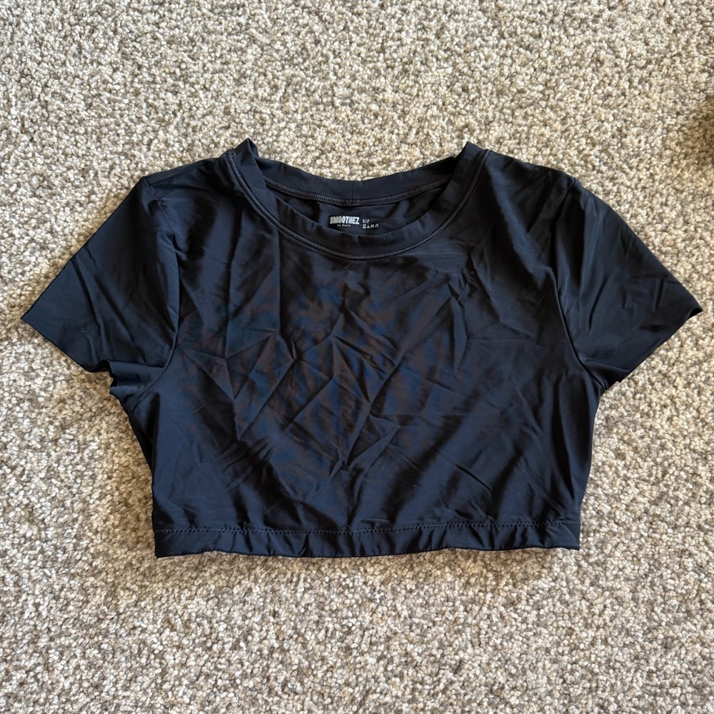 Aerie Smoothez Fitted Crop T-Shirt